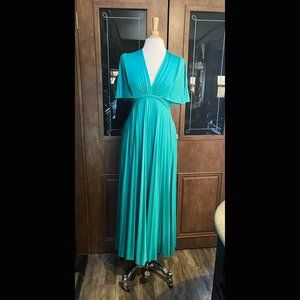 Vintage Butterfly Sleeve Sakowitz Evening Dress